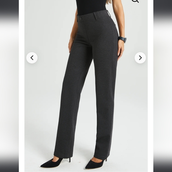 Betabrand Classic DPYP Dress Pant Yoga Pant Charcoal Size Small - Picture 2 of 13